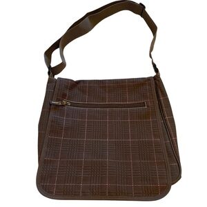 Levi's Brown Plaid Messenger Bag‎